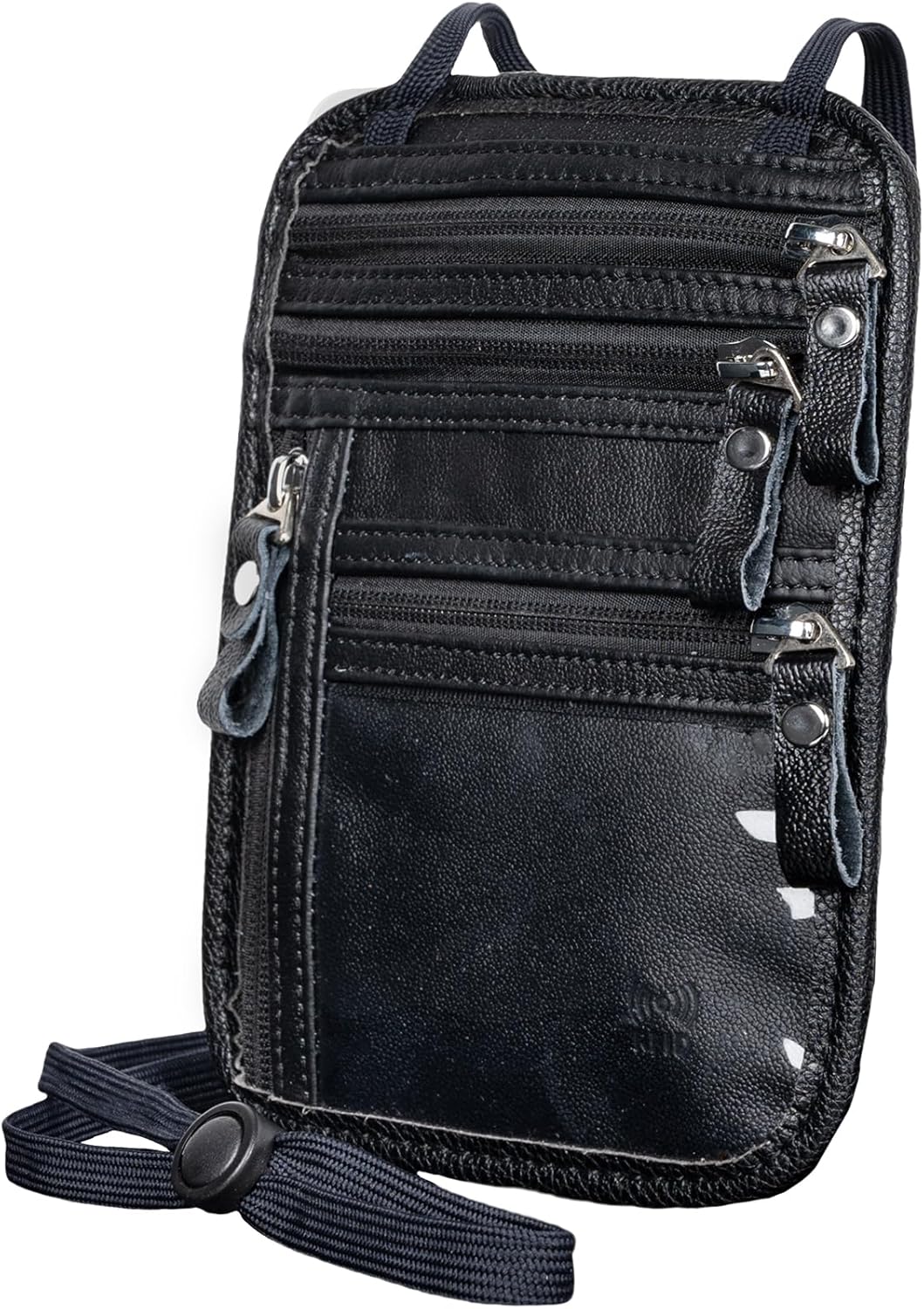 Neck Wallet - Rfid Wallet Women - passport holder for travel - Travel Wallet Passport Holder For Travel Women - 10.3x6.8inch (Black)