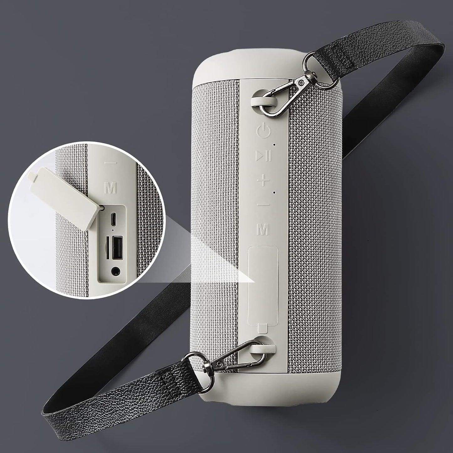 Bluetooth Speakers, 30W Portable Speaker Loud Stereo Sound, Rich Bass IP67 Waterproof, 30+ Hour Playtime, Built-in Mic, Wireless Speaker with TF, AUX, FM for Shower, Pool, Party, Travel, Outdoors