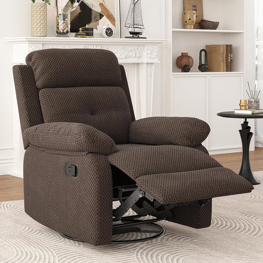 Small Rocker Swivel Recliner Chair for Adults Women for Small Spaces, Bedroom, Living Room