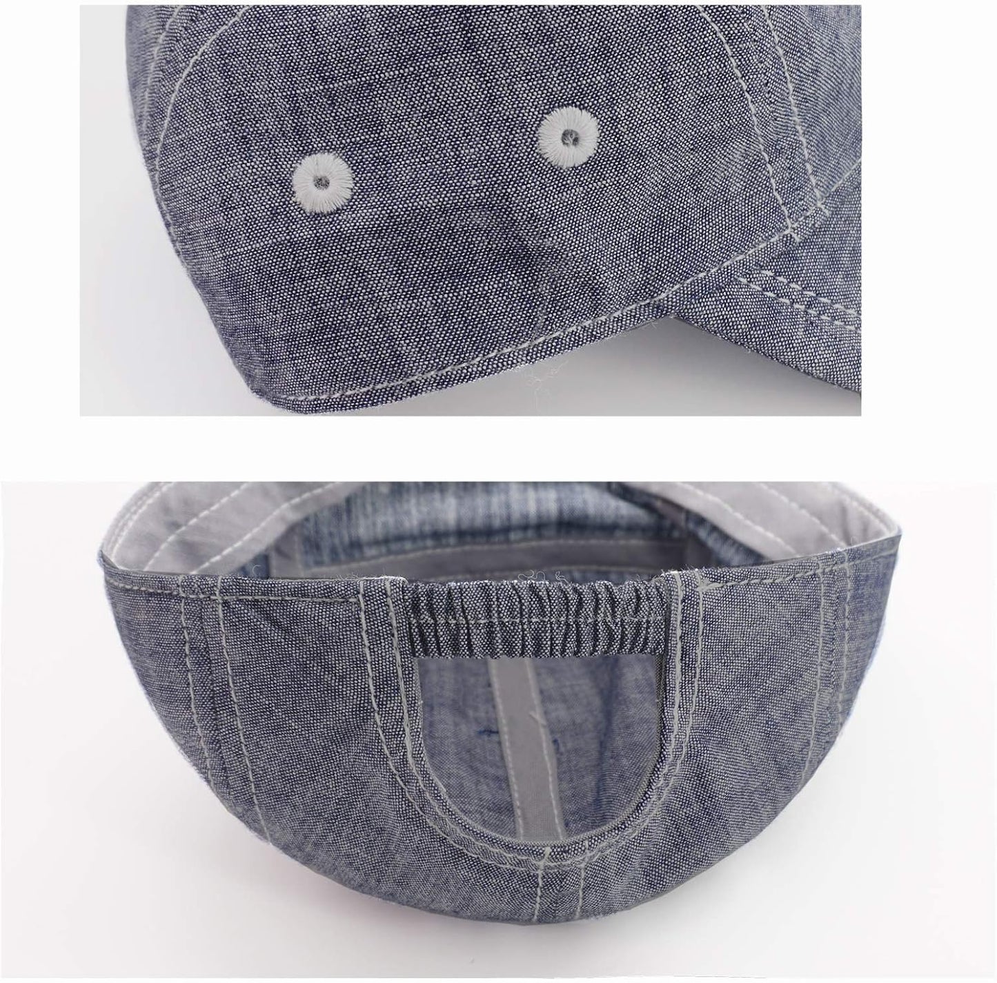 Keepersheep Baby Baseball Cap Infant Sun Hat, Cotton Knit with Soft Brim, Adjustable Soft Newborn Toddler Cap