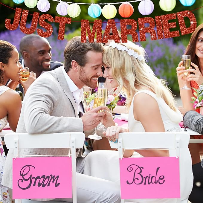 BEISHIDA 116 PCS A-Z Glitter Red DIY Letter Banner Kit Make Your Own Banner，Including 111 Letters and Numbers 3 Rope and 2 Threading Device,Customized for Birthday Graduation Wedding Party Decor