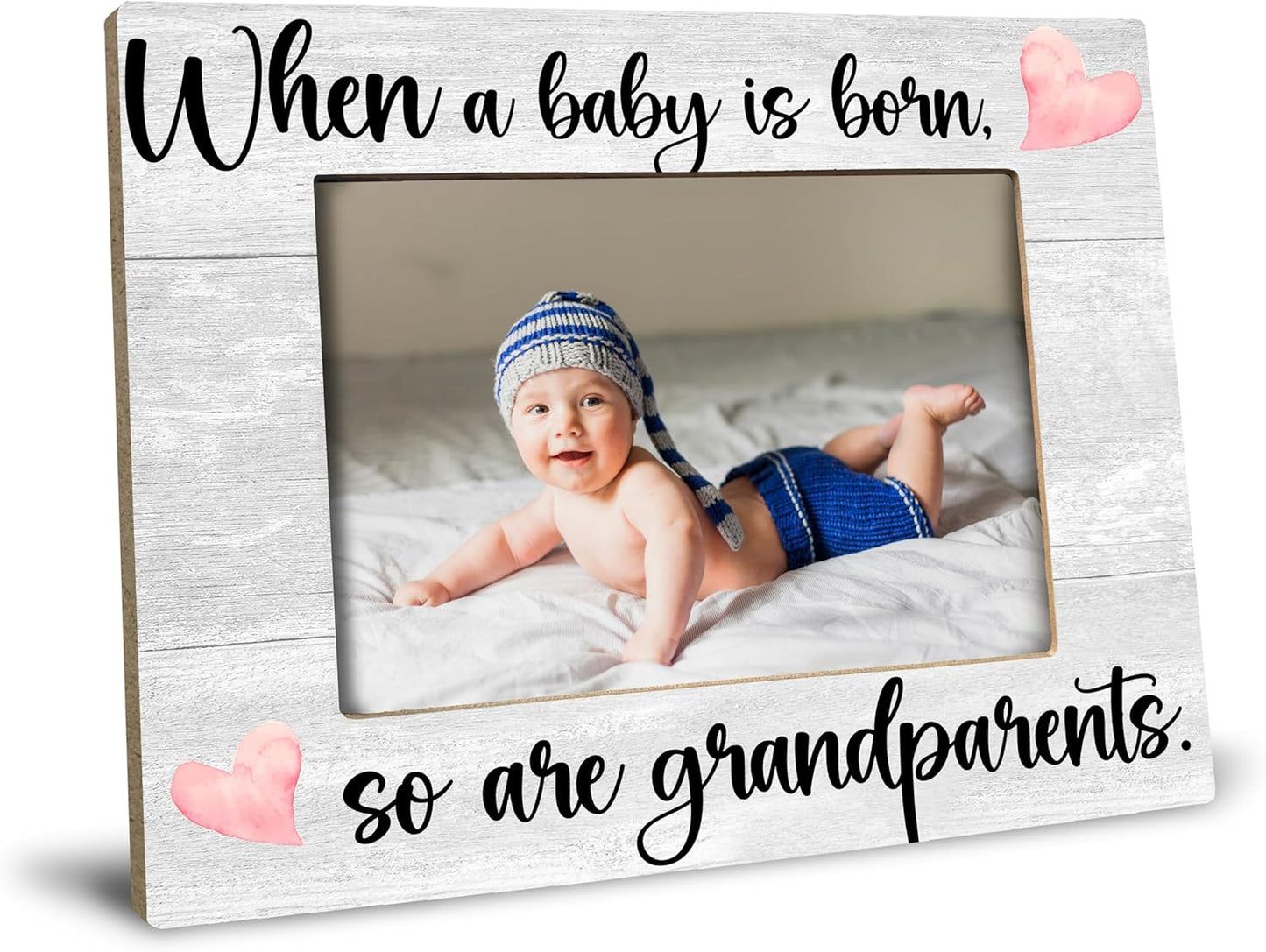 Baby Picture Frame, Ultrasound Picture Frames, When a Baby is Born So is a Grandparents, New Grandparents Gifts First Time 2025, Photo Frame,4x6 inch
