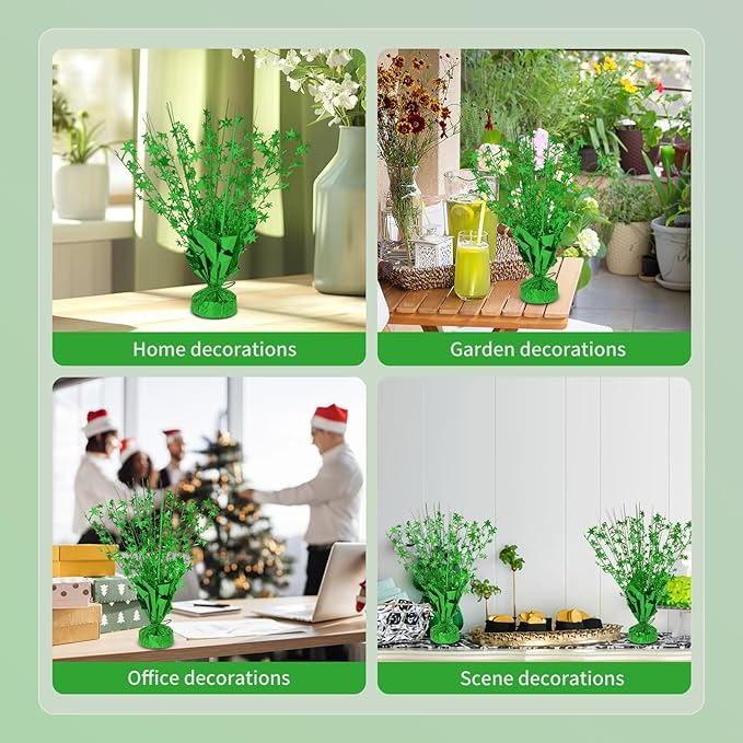 6 Pack Star Table Centerpieces for Party, Birthday Table Decorations for Kids Adults, Party Centerpieces for Tables for Wedding Baby Shower Graduation Holiday Event (Green)