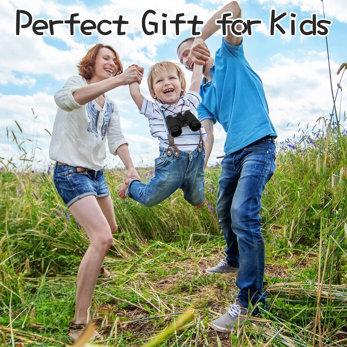 Scotamalone Kids Toy Binoculars Shock Proof for Age 3-12 Years Old Boys Girls Bird Watching Educational Learning Hunting Hiking Birthday Presents