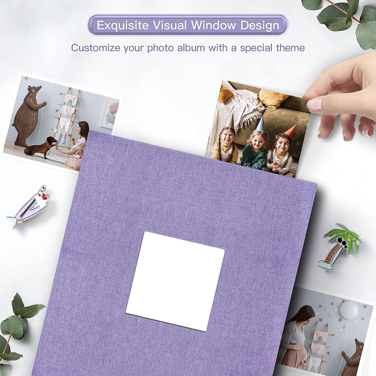 popotop Photo Album 4x6-600 Photos Photo Books with 600 Horizontal and Vertical Pockets,Linen Cover Albums for Family Wedding Anniversary Baby Vacation Pictures