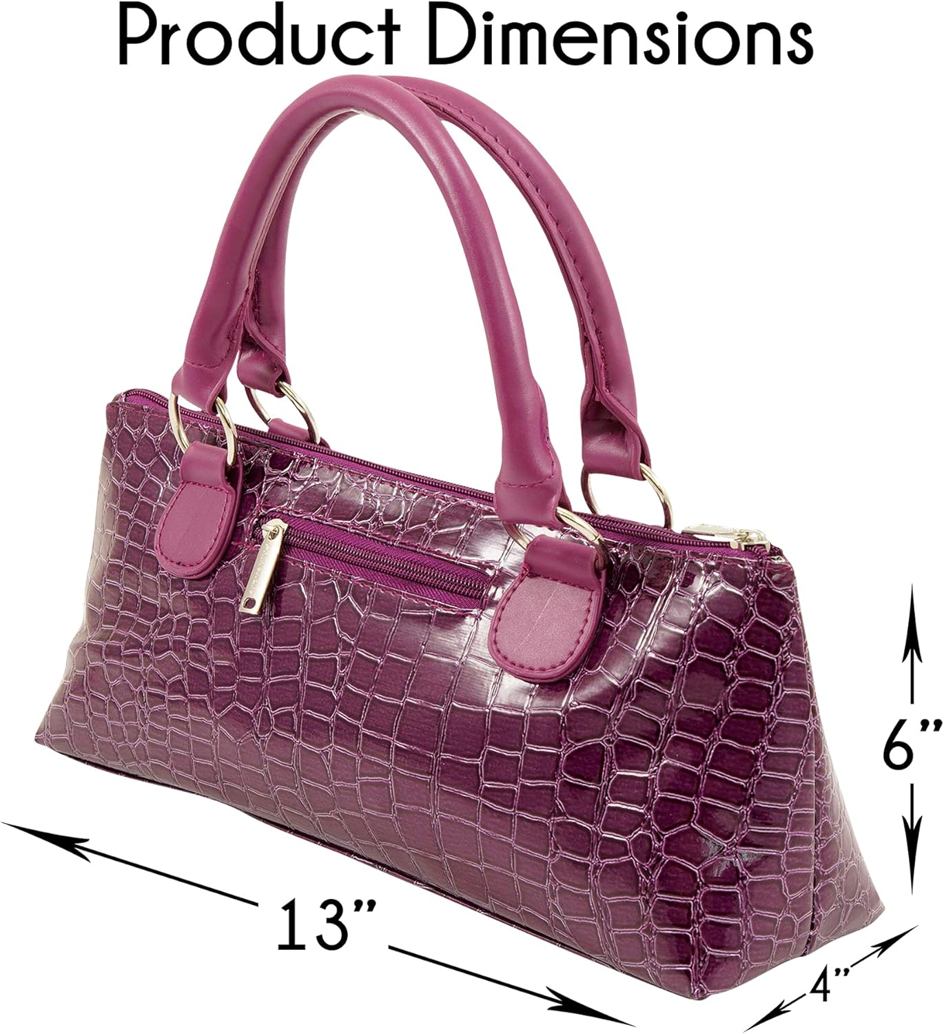 Wine Clutch Bag (Thermal Insulated) Trendy Women’s Carry Tote | Holds Red & White 750mL Bottles | Trendy Fashion | Incl. Portable Waiter-Style Corkscrew