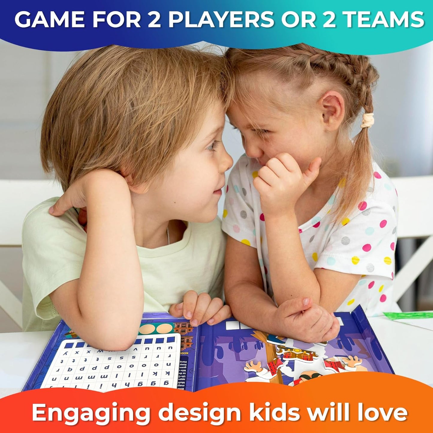 QUOKKA Magnet Game for Kids 3-5 - Hangman Game Kids Ages 4-8 - Travel I Road Trip I Plane I Car Ride - Magnetic Toddler Travel Toys