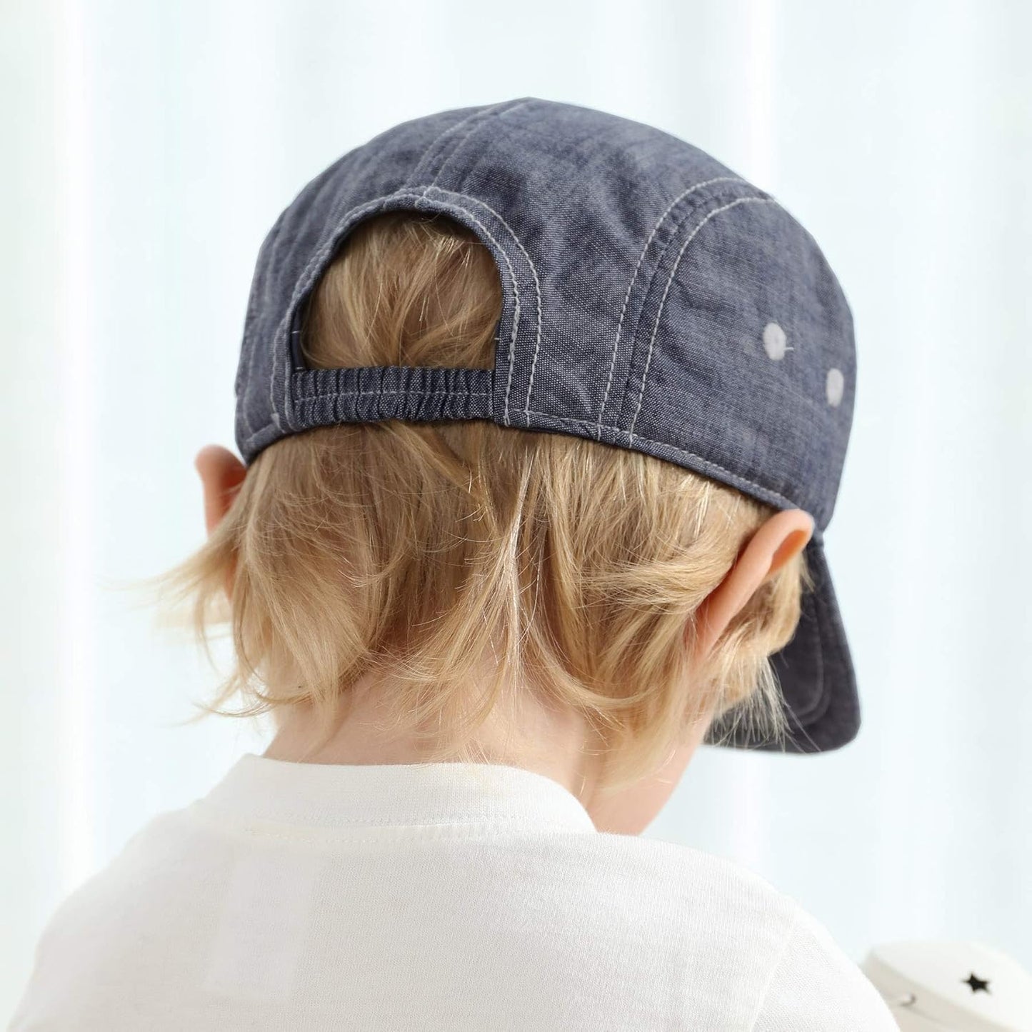 Keepersheep Baby Baseball Cap Infant Sun Hat, Cotton Knit with Soft Brim, Adjustable Soft Newborn Toddler Cap