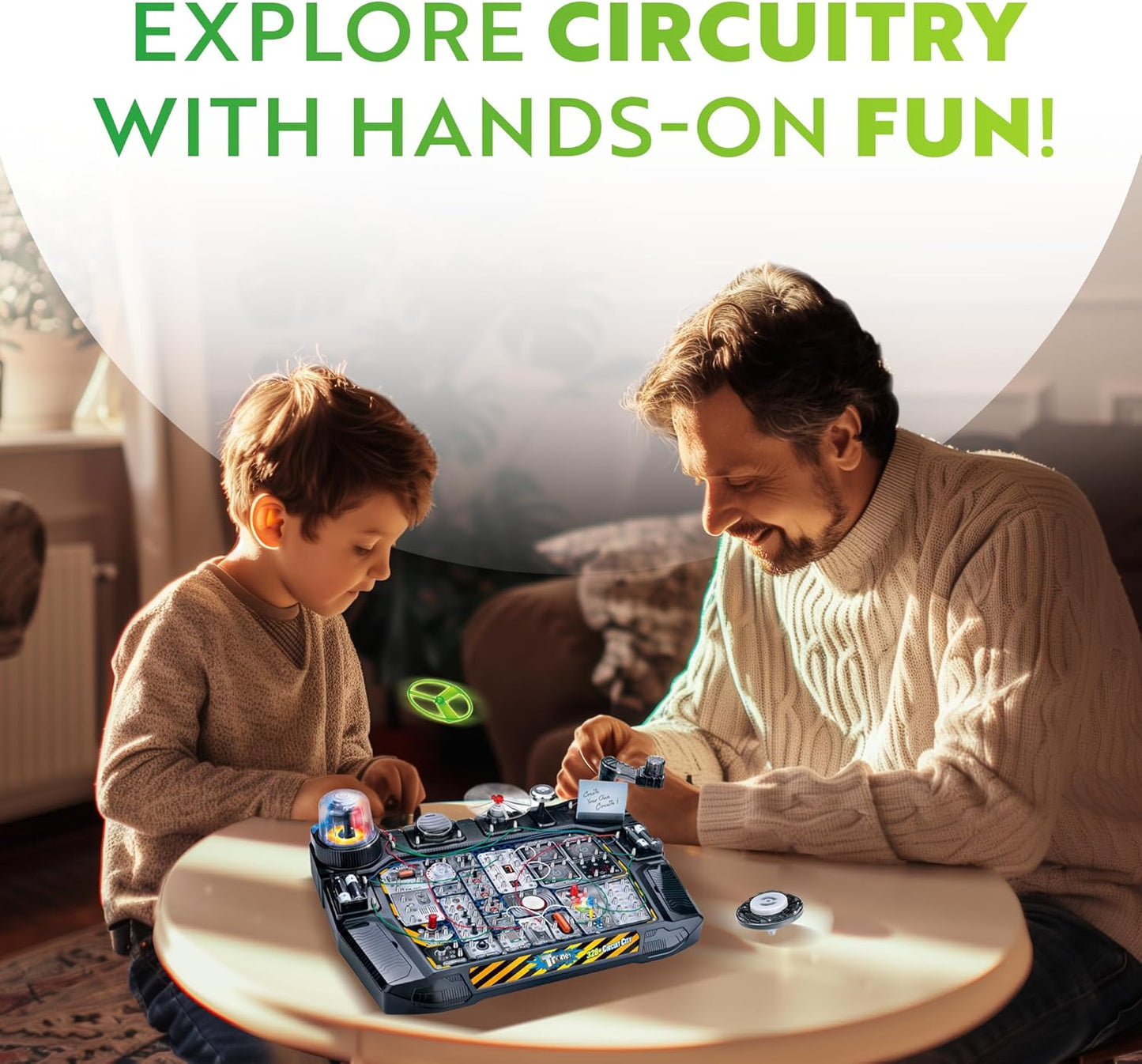 Playz Advanced Electrical Circuit Board Engineering Kit for Kids with 328+ STEM Projects on Electricity, Voltage, Currents, Resistance, & Magnetic Science | Gift for Children Age 8-13+