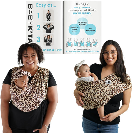 Original Baby K'tan Baby Carrier: #1 Easy Pre-Wrapped, Soft, Slip-On, No Rings, No Buckles | 5 in 1 Baby Sling Gift | The Best Hands Free Infant Wrap For Newborn to Toddler up to 35lb (See Size Chart)