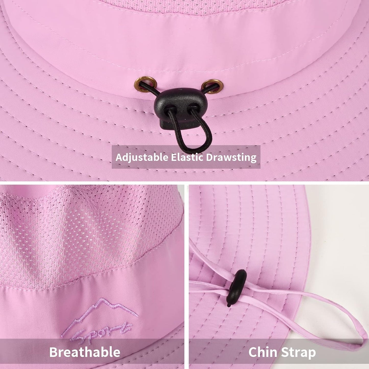 Sun Hats for Men Women Fishing Hat UPF 50+ Breathable Wide Brim Summer UV Protection Hat