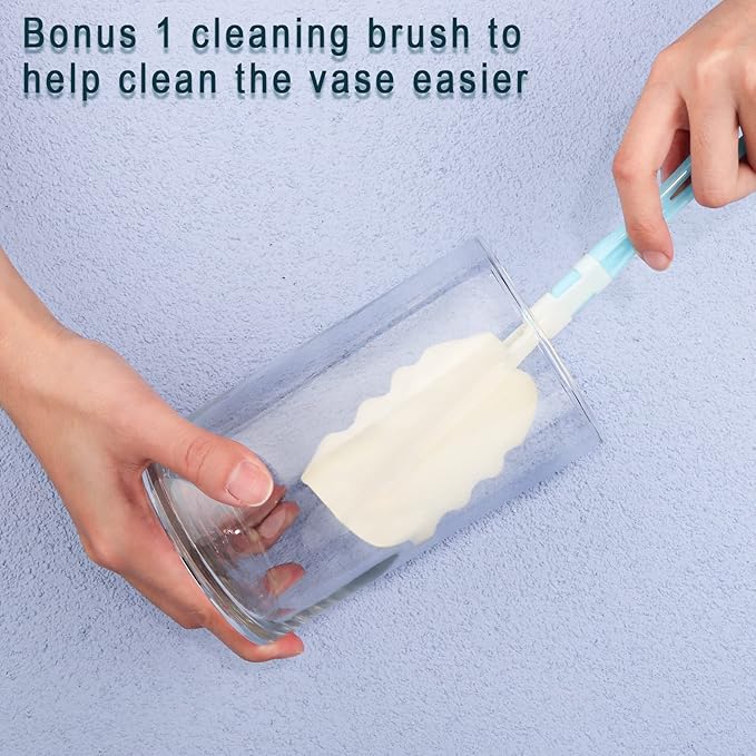 6 Pack Clear Glass Cylinder Vases, 6 Inch Flowers Vase, Floating Candle Holder for Table Centerpiece, Ideal for Wedding, Party Supplies and Home Decor