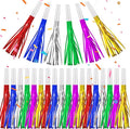 24 Pack Metallic Fringe Party Blowers - Kids Party Noise Makers,Party Blowers for Kids,Horns & Whistles for Graduations,Weddings,Birthdays,Family Gatherings and Sporting Events