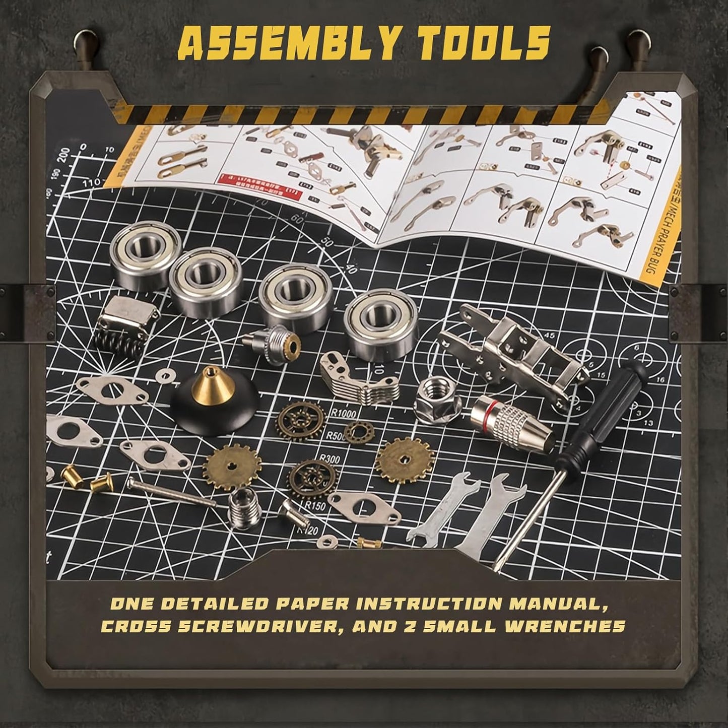 3D Metal Puzzle for Adults, Metal Model kit, Mechanical Armor Puzzle, Adult Brain teasers- The Best Gift for Men (Motorcycle)