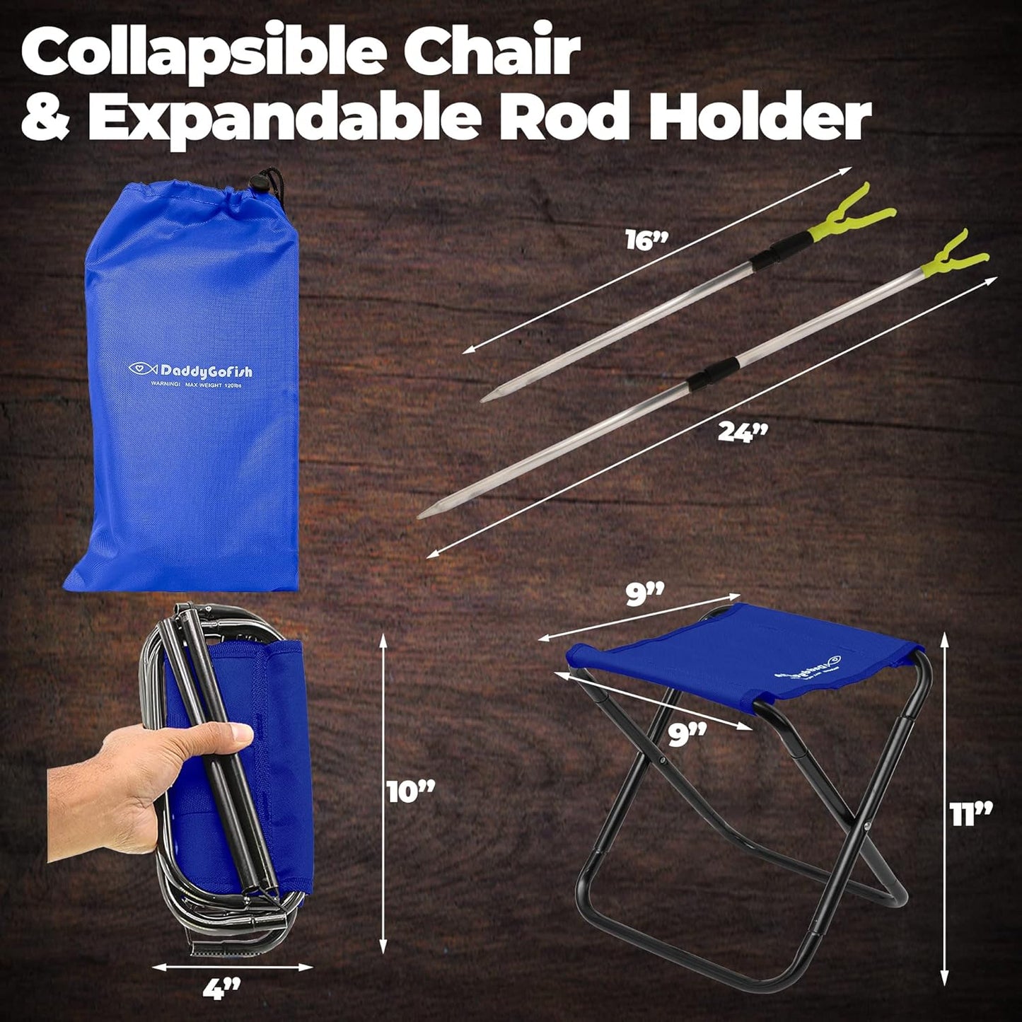 DaddyGoFish Kids Fishing Pole - Rod Reel Combo Tackle Box Starter Set - First Year Small Gear Kit for Boys Girls Toddler Youth Age Beginner Little Children