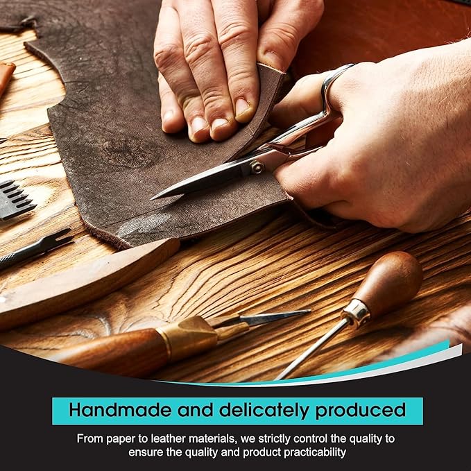 Leather Journal Notebook, 8x10 Inches Large Size, Genuine Leather Journals for Writing, Vintage Journal For Men and Women, Artist,Travel Journal,Navy Blue