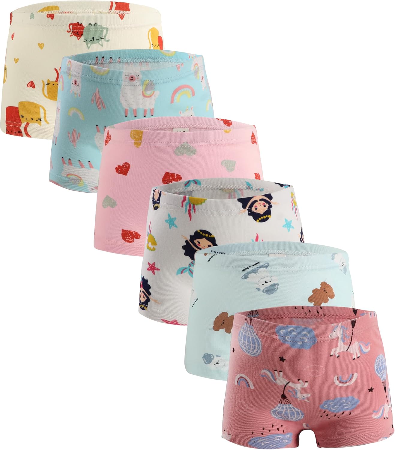 Boboking Soft Cotton Girls' Panties Boyshort Little Girls' Underwear Toddler Undies