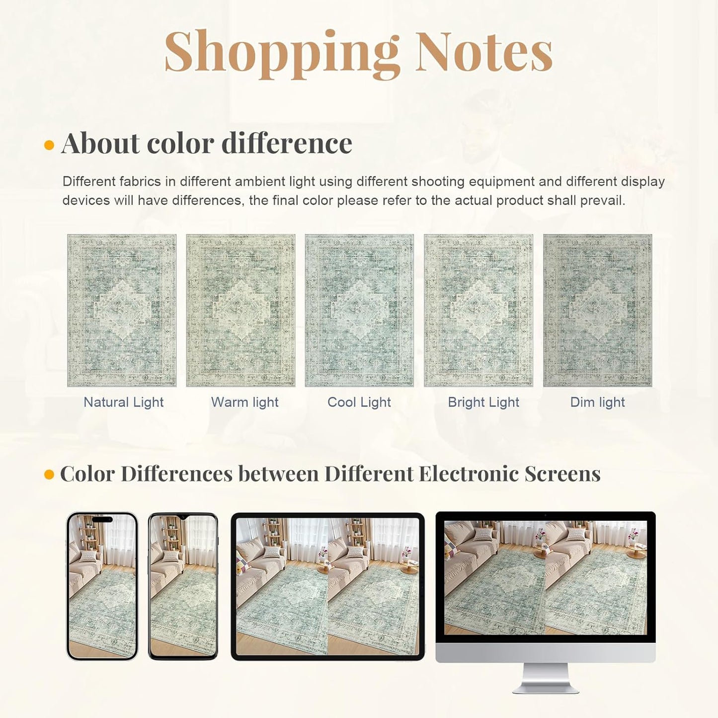 LIVEBOX Entryway Rug 3x5 Washable Area Rugs for Kitchen Bathroom, Non-Slip Front Door Mat for Bedroom, Boho Low-Pile Carpet Farmhouse Throw Indoor Mats for Bath Laundry Room, Sage Green