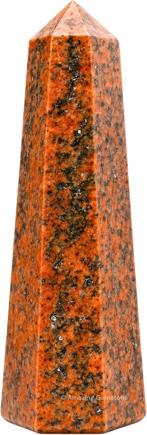 Amazing Gemstone Unakite Crystal Towers - Natural Healing Crystal Point Obelisk for Reiki Healing and Crystal Grid (2" to 3" Inch)