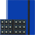 Trading Card Folder Album 9 Pocket Card Album Binder, Card Collectors Album with 360 Side Loading Pocket Binder Fit for MTG Commander TCG Game Cards, Sports Cards(Navy Blue)