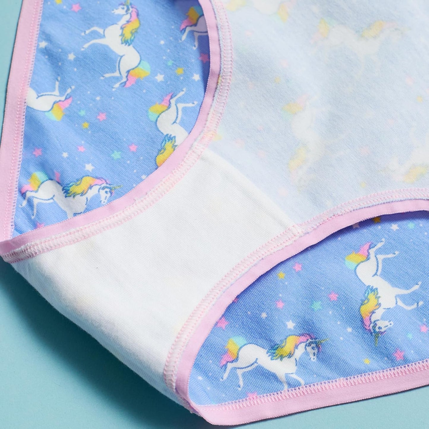 Saint Eve Kids Little Girls Cotton Underwear, Soft Breathable Multi Pack Brief Panties