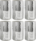 WDHODEC 6 Pcs Disco Vases Bulk Silver Mirror Disco Ball Flower Vase Glass Candle Holder for Wedding Table Centerpieces Decoration 6"