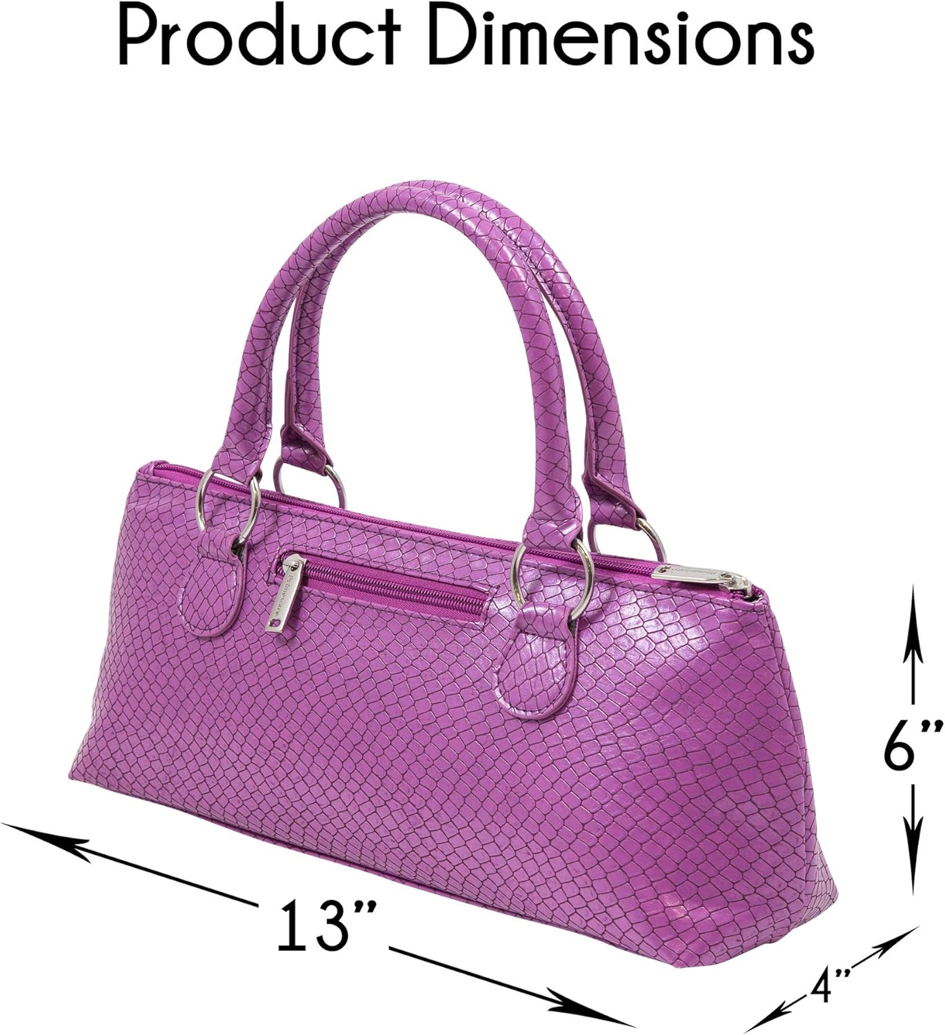 Wine Clutch Bag (Thermal Insulated) Trendy Women’s Carry Tote | Holds Red & White 750mL Bottles | Trendy Fashion | Incl. Portable Waiter-Style Corkscrew (Lavender Burmese)