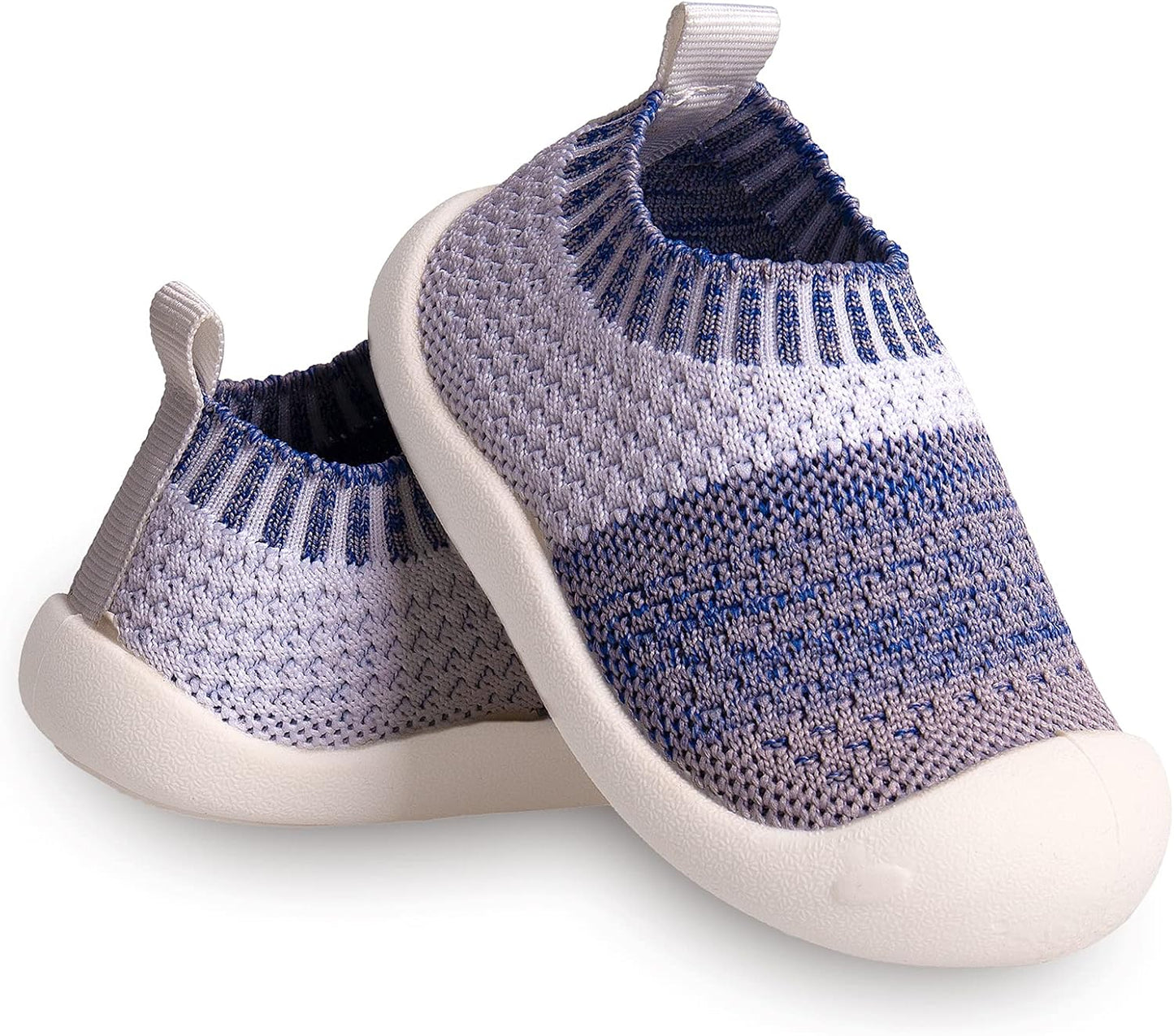 Baby First-Walking Shoes 1-4 Years Kid Shoes Trainers Toddler Infant Boys Girls Soft Sole Non Slip Cotton Canvas Mesh Breathable Lightweight TPR Material Slip-on Sneakers Outdoor