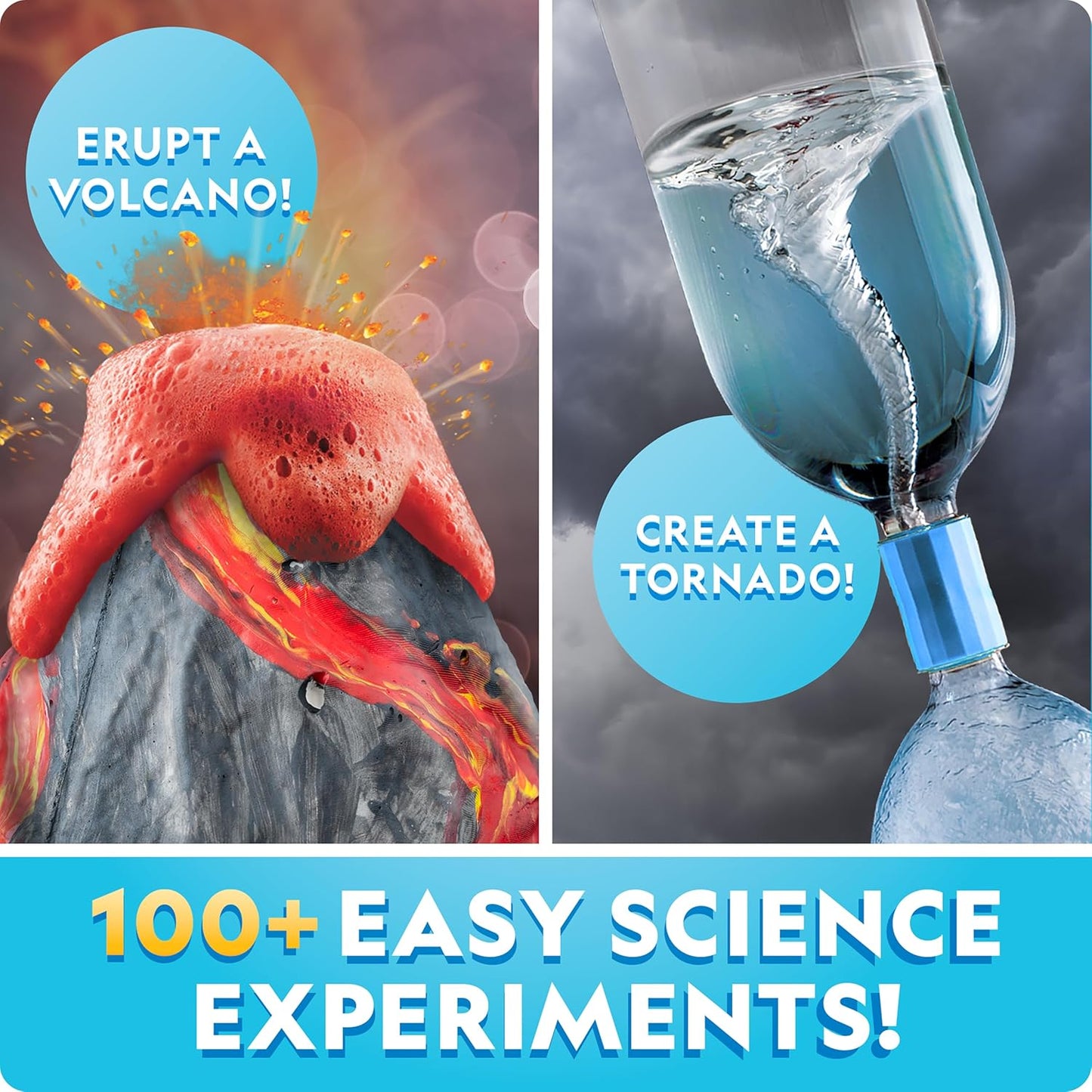 NATIONAL GEOGRAPHIC Earth Science Kit – 100+ Science Experiments & Activities for Kids, Crystal Growing, Volcano Science Kit, Rock Collection, STEM Project Toy for Boys & Girls (Amazon Exclusive)