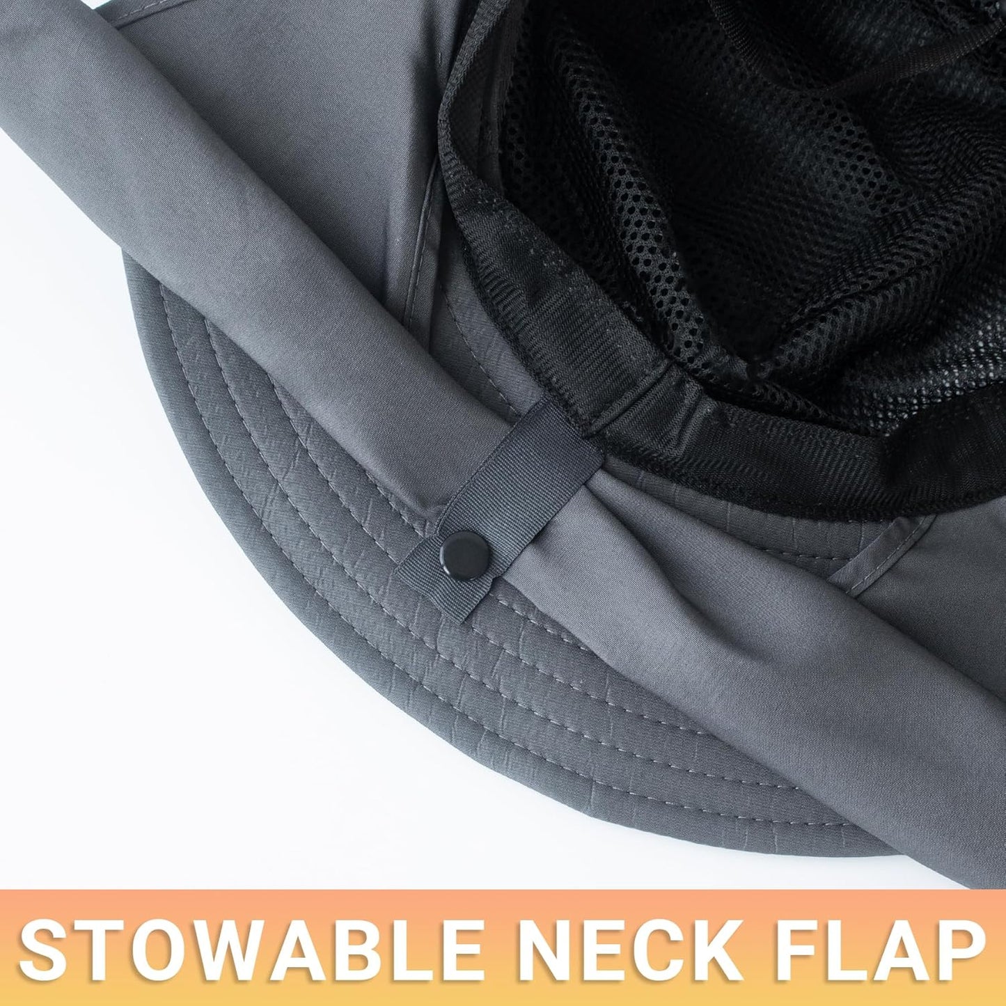 PFFY Sun Bucket Hats for Men Women 3” Wide Brim UPF 50+ Fishing & Beach Hat