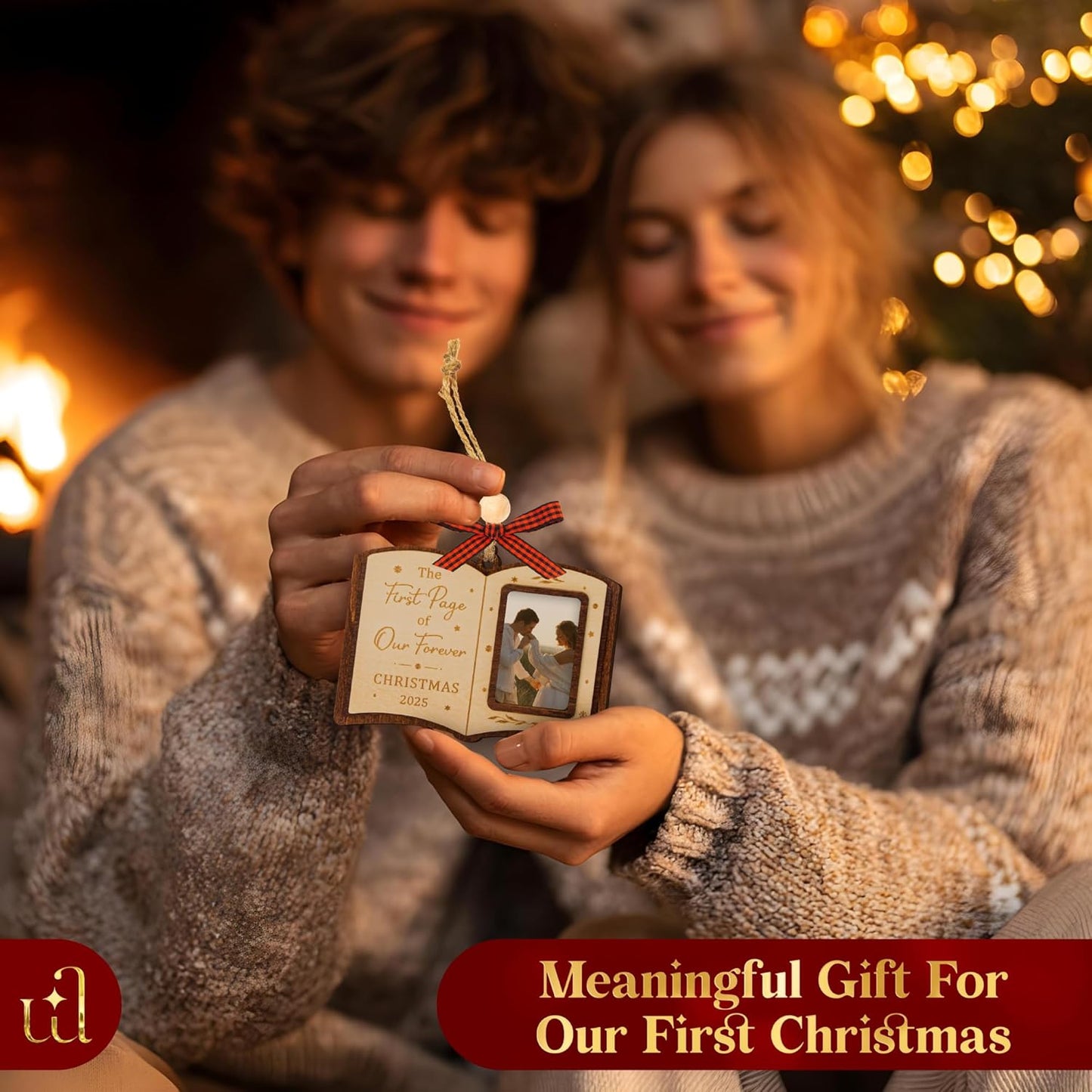 Our First Christmas Married Ornament 2025 - Unique Wedding Gifts For Couples 2025 Newlyweds, 1st Christmas As Mr And Mrs Ornaments, Wedding Ornament 2025 For Couple, Just Married Decorations