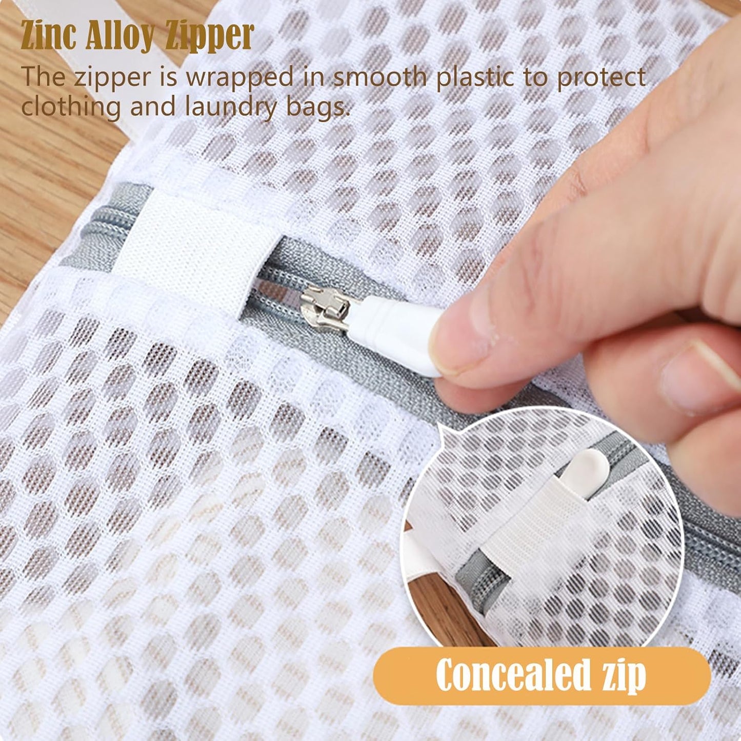 PrettyCare 3 Large (16x19inch) Mesh Laundry Bags for Delicates, Durable Honeycomb Wash Bags with Premium Zippers - Laundry Essentials Mesh Bags for Lingerie, Bras, Socks, Sweater, Travel & Organizing