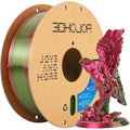 Silk PLA Filament 1.75mm Red Green Dual Color PLA 3D Printer Filament 2 in 1 Coextrusion 1KG Spool(2.2lbs) 3D Printing Filament Dimensional Accuracy +/- 0.03mm Fits for Most FDM 3D Printers