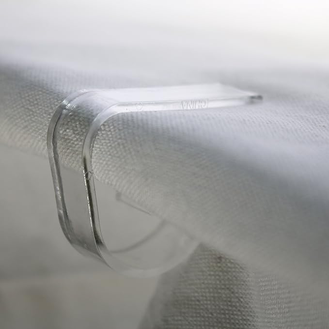 Clear Plastic Tablecloth Clips – Picnicking Accessory - Set of 72