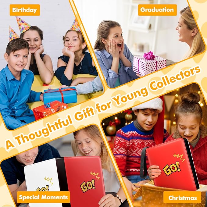 1080-Card Binder – 9-Pocket Trading Card Album with 60 Removable Double-Sided Pages, Water-Resistant PU Leather Zipper Case with Wrist Strap, Fits MTG & Sports Cards – Collector Gift Organizer