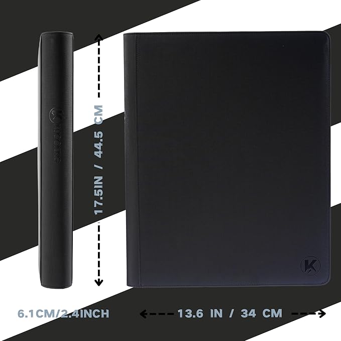 1408+ Pockets Trading Card Binder, 16-Pocket Card Ablum Compatible with MTG,Sports Cards & Other Standard Size Trading Card (Black)