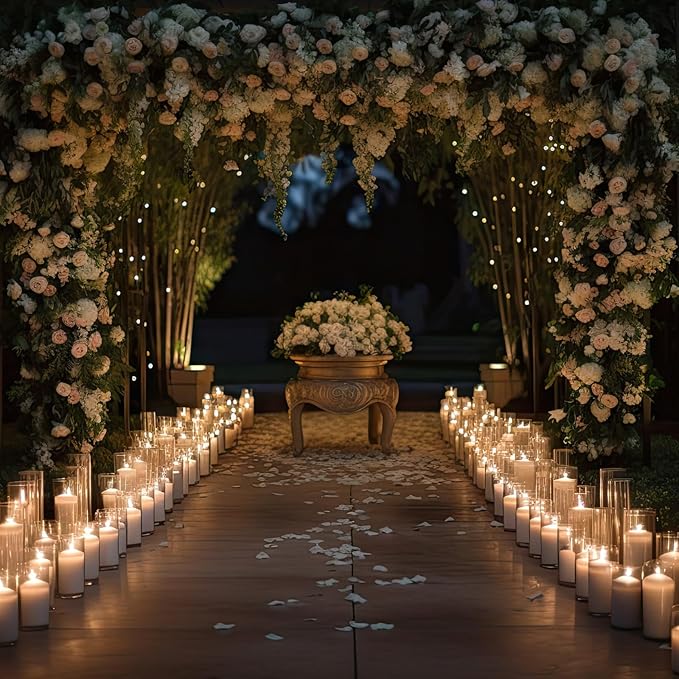 Thin Glass Cylinder Vases 2.5''/3.3'' Diameter 2mm Wall Thickness Clear Flowers Vase Hurricane Floating Candles Holders for Table Centerpieces Wedding Decor(3.3'' X 5.9'',7.9'',9.8'',18 Pcs)