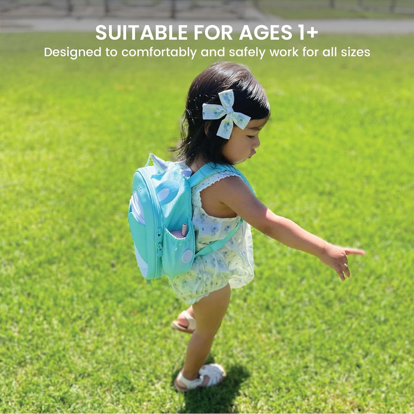 Toddler Backpack Leash - Baby Walking Harness & Anti-Lost Wrist Tether - Kids Backpack 5 Storage Pockets and 2 Adjustable Child Leashes for Kids 1, 2,3,4,5,6,7 Years Old - Ultra-Soft - Unicorn