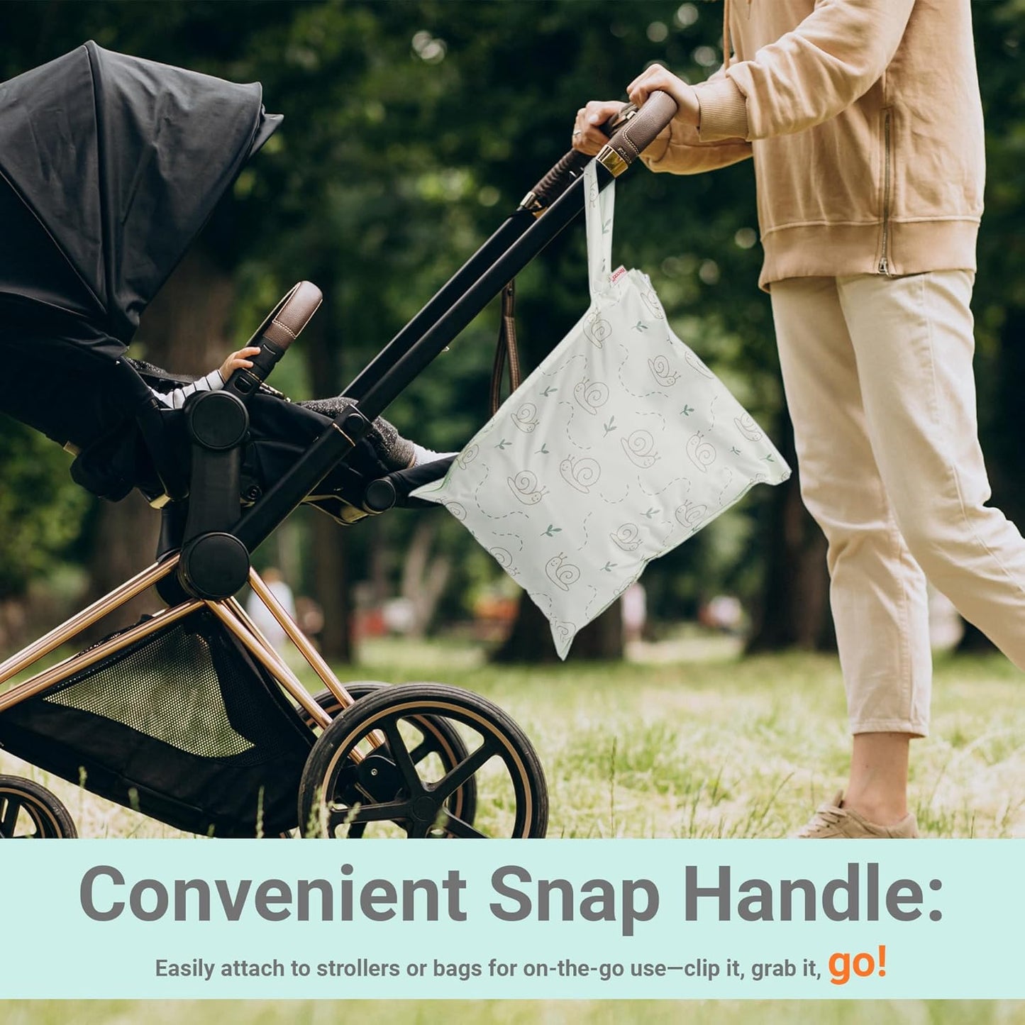 HECCEI Wet Dry Bag, 2-Pack Reusable Waterproof Wet Bagsfor Swimsuits & Baby Clothes, Leakproof Cloth Diaper Wet Bags for Travel & Diaper Changes (Bubble Play)