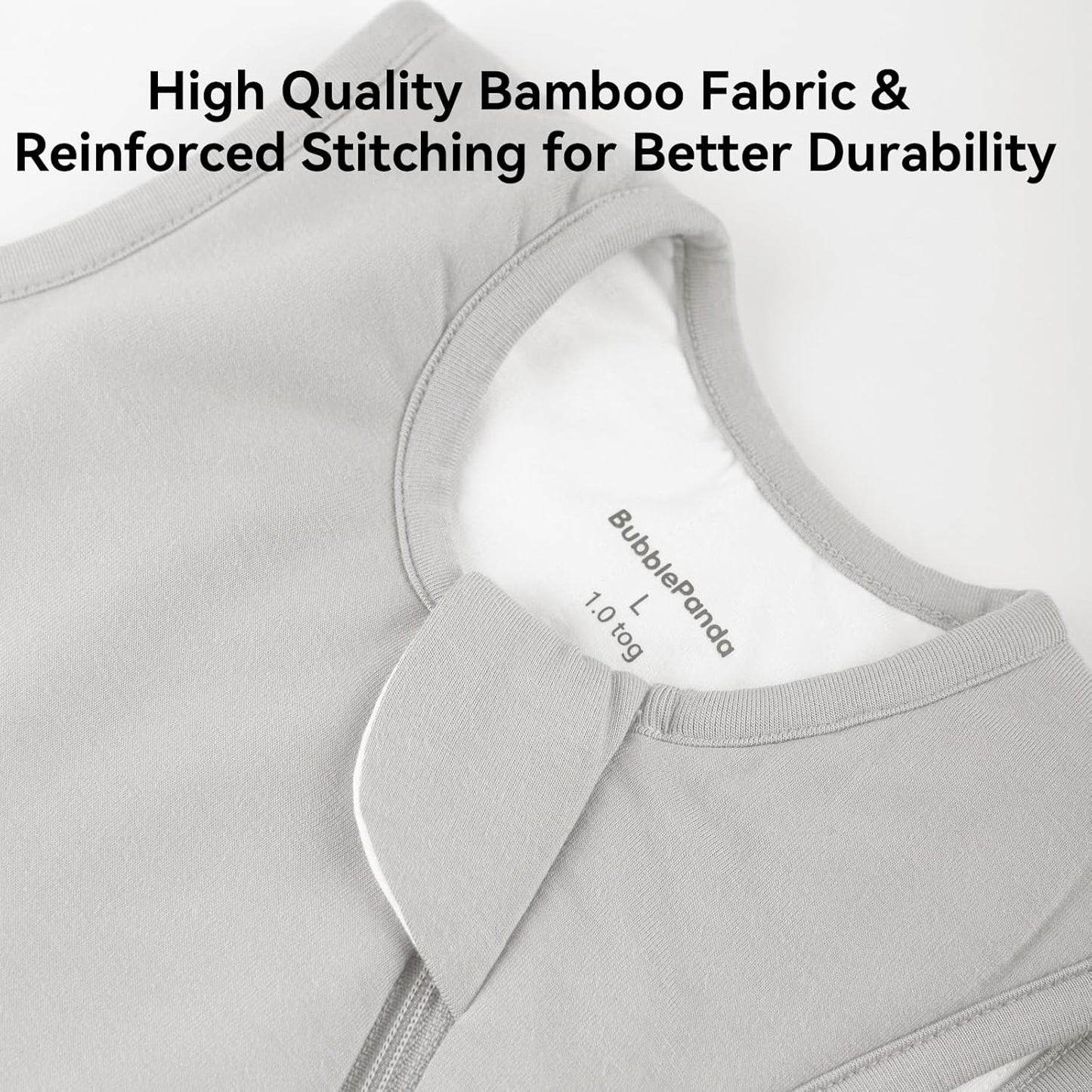 Rayon Made from Bamboo Sleep Sack 6-12 Months 1.0 Tog Ultra Soft Baby Wearable Blanket Toddler Sleeping Sack for Babies Unisex Girl Boy 2-Way Zipper Baby Sleeping Bag Breathable Lightweight Medium