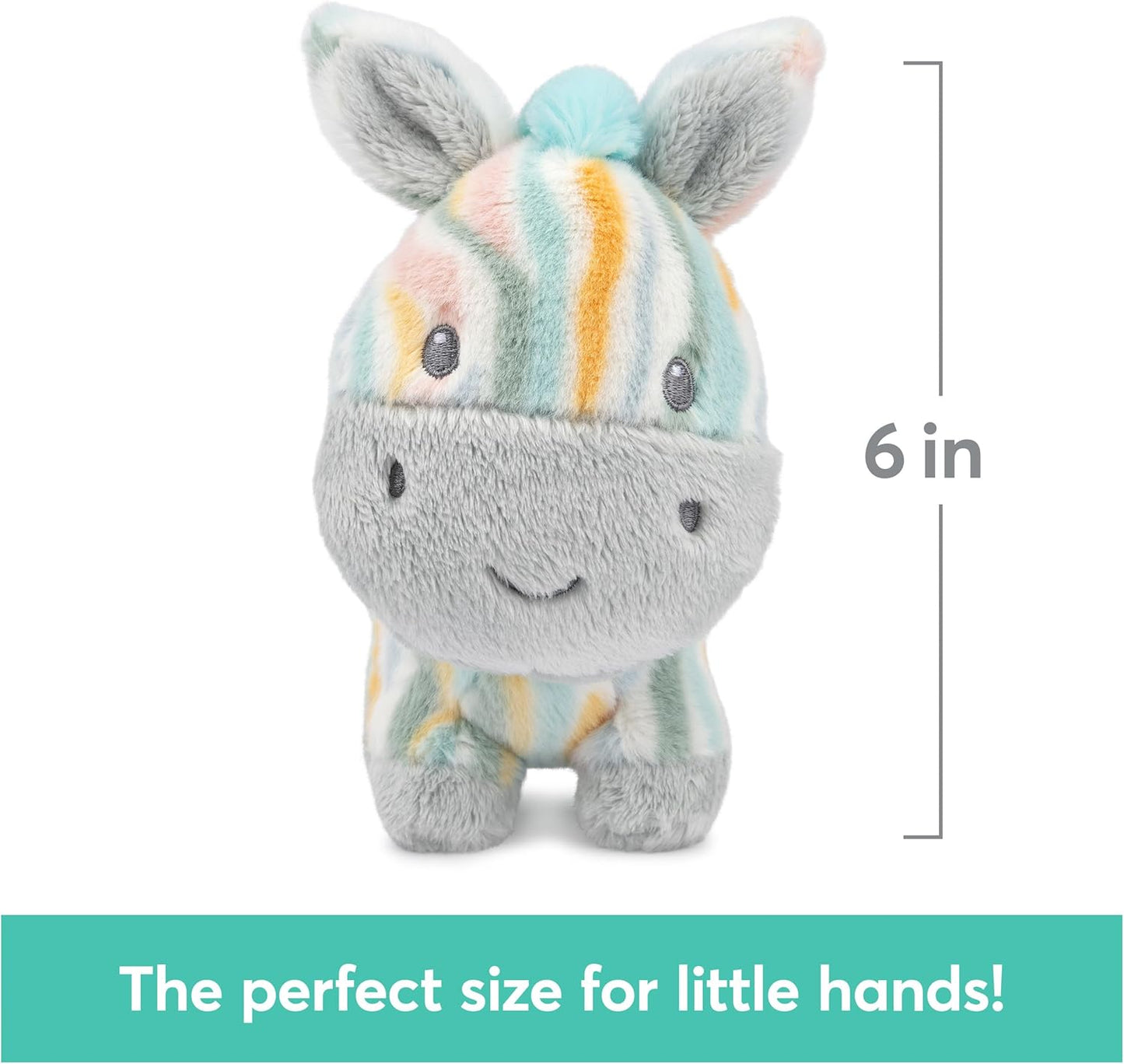 GUND Baby Safari Friends Collection Plush Zebra with Chime, Sensory Toy Stuffed Animal for Babies and Newborns, Multicolored, 7"