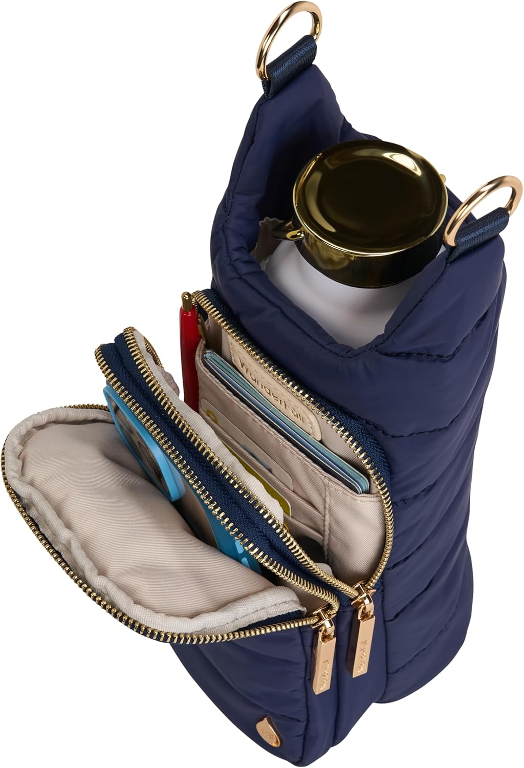 WanderFull® Original HydroBag® Collection, Water Bottle Holder w/Strap & Phone Pocket, Hands-Free Crossbody Water Bottle Bag