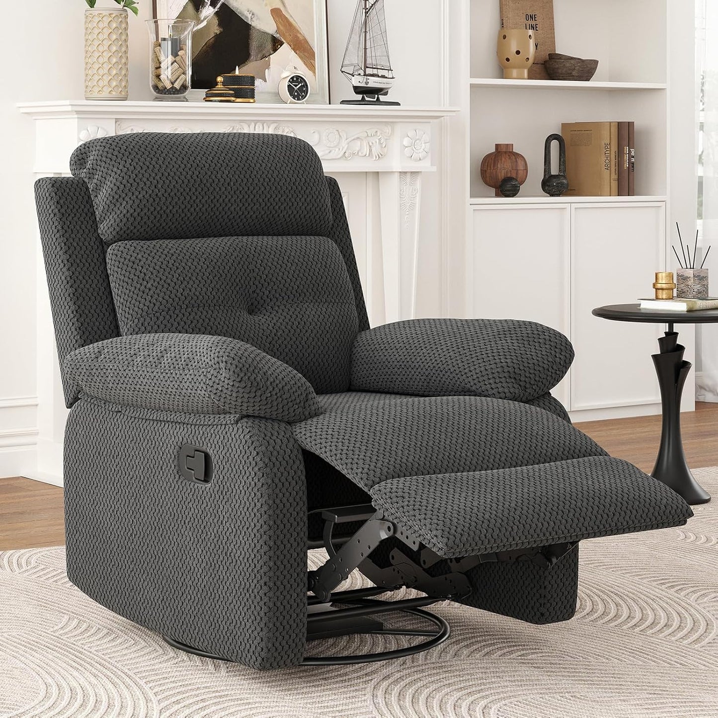 Small Rocker Swivel Recliner Chair for Adults Women for Small Spaces, Bedroom, Living Room