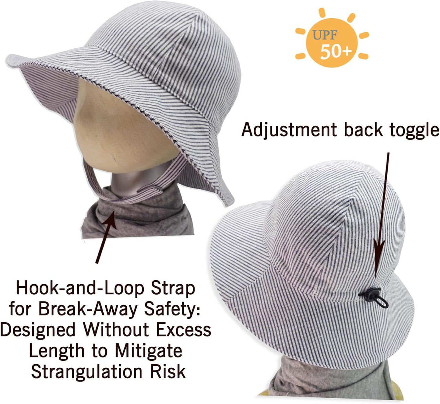 Keepersheep Baby Reversible Baseball Cap Infant Sun Hat, Cotton Knit Soft Brim for Infant Toddler, Summer Outdoor Unisex