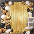 Juya Delight Gold Sequin Backdrop, 6FTx8FT NO See-Through Photobooth Backdrop Curtains for Birthday, Party, Wedding Decoration