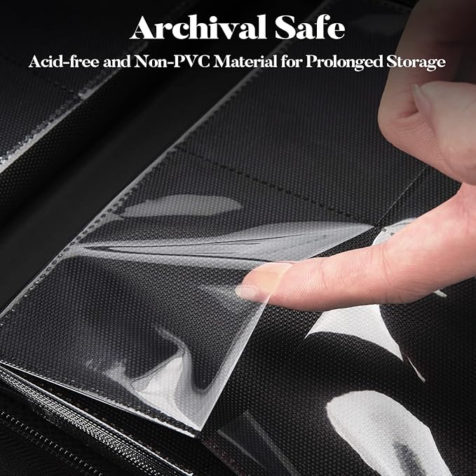 Premium 4 Pocket Zip Card Binder, Trading Card Binder for 320 Cards, Portable PU Card Collection Binder, Collector Card Album Folder for MTG, TCG, Sports Cards, Game Cards (Pink)