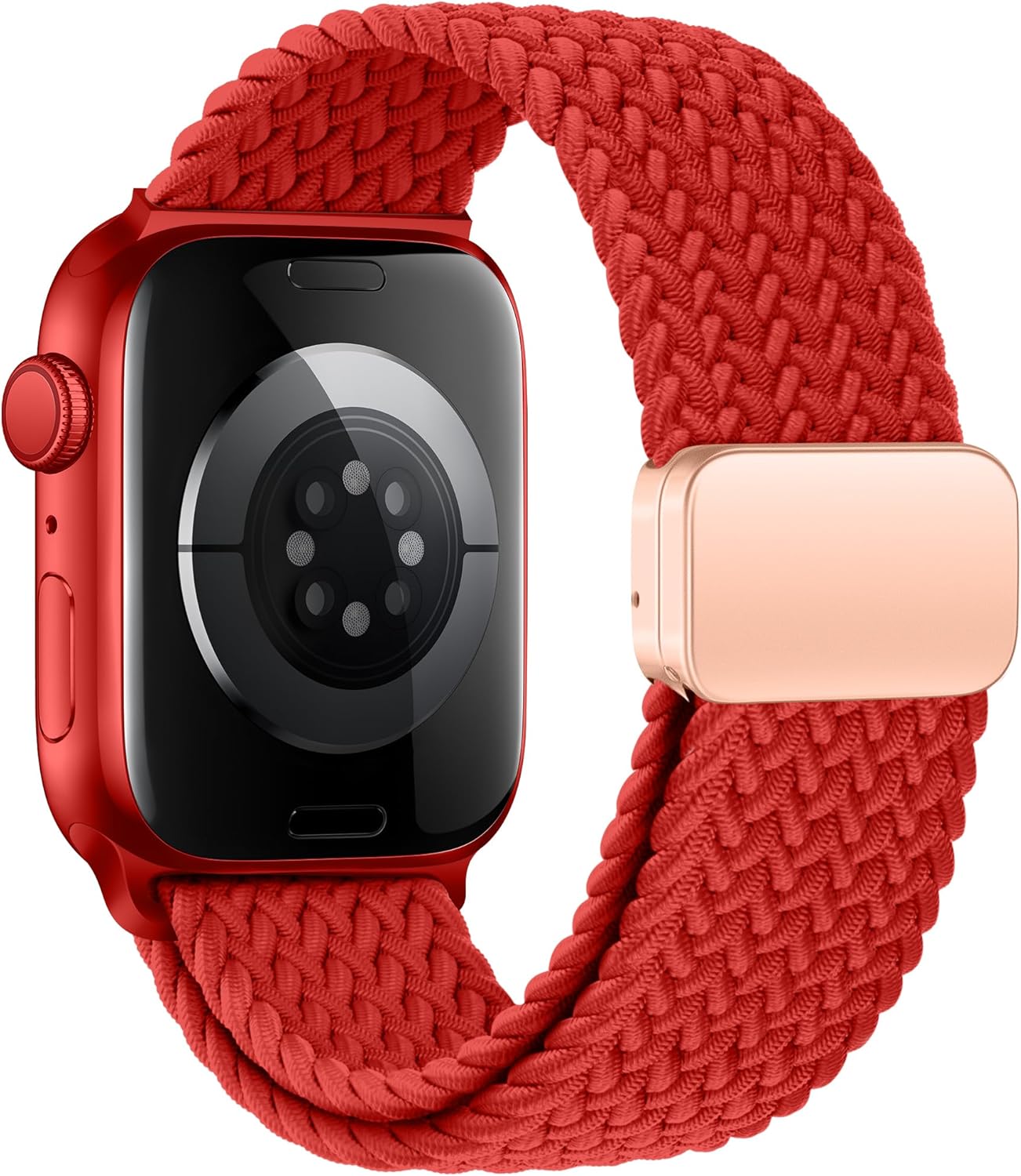 Mazoft Braided Bands With Magnetic Clasp Compatible with Apple Watch Band 38mm 40mm 41mm 42mm 44mm 45mm 46mm 49mm；Soft Nylon Sport Loop Strap for iWatch Series Ultra 2&1 10 9 8 7 6 SE 5 4 3 Women Men