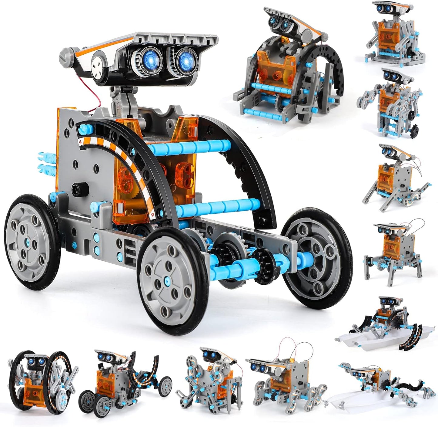 Lucky Doug Solar Power Kits Toys for Boys Ages 8-13, STEM Robot Kit Toys Gifts for Kids 8 9 10 11 12 13 Years, Educational Building Science Experiment Set Birthday for Kids Boys Girls