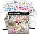 Fashion Angels Pet Fashion Sticker Stylist - 30 Style Sheets for Kids Coloring - Name, Accessorize, and Design Unique Outfits for Your Favorite Animals - Road Trip Essentials - Ages 6 and Up
