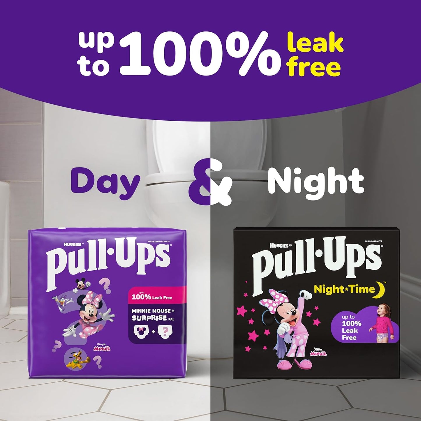 Pull-Ups Girls' Potty Training Pants, Size 4T-5T Training Underwear (38-50 lbs), 17 Count